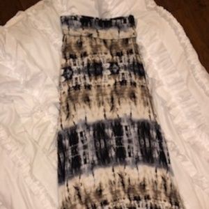 Tie-dye maxi skirt